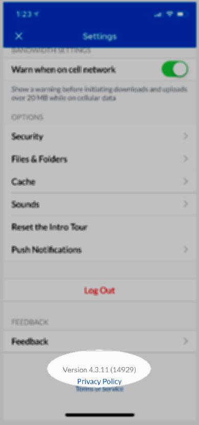 box drive app settings ios